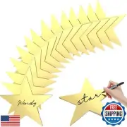 Outus 72 Pieces 11 Inch Large Gold Stars Cutouts Gold Stars Decoration Double