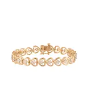 Plated Silver 0.25 ct. tw. Lab-Grown Diamond Bracelet
