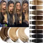 Thick Micro Ring Loop Beads Link Human Hair Extensions 100% Remy Russian Hair 1g