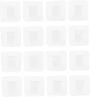 LALAFINA 16pcs Shelf Support Clips Adhesive Closet Shelf Partition Hooks for Easy Installation No Punching Required for Cabinets and Bookshelves Durable Material