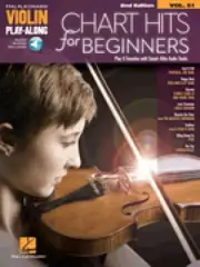 Chart Hits for Beginners Violin Play-Along Book and Audio NEW 000293887