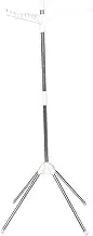 Clothes Hanging Rack Floor Standing Drying Rack Foldable Ironing Stand Garment Hanger Heavy Duty Metal Brackets Indoor Outdoor Use