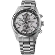 Seiko Prospex Speedtimer GPS Solar Dual Time Chronograph Steel Watch SSH165