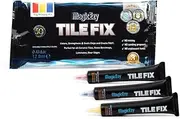 MagicEzy Tile Fix - (Primary Color Kit) - Bathroom Floor Tile Scratch Repair Filler - Easy Crack Repair - Super Strong.