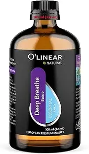 Deep Breathe Essential Oil Blend for Diffuser 3.4 Fl Oz Best Breath Aroma Drops, Aromatherapy Oil Blend Contain Peppermint, Eucalyptus, Lavender Scent Booster, Essential Oil Diffusers Natural Blend