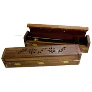 Wooden Incense Holder - 12" Rounded Lid - Suits Dhoops + Incense Sticks