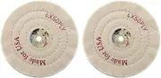 SING F LTD Spiral Stitched Cotton Buffing Polishing Wheel for 150mm 6" Bench Grinder Craft