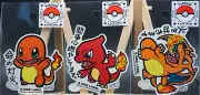 Charmander-Charizard Starter Evolution B SIDE LABEL Sticker Pokemon Center Japan