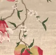 MANUEL CANOVAS Guermantes Rose Floral Linen Pink Remnant New