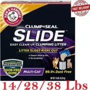Arm & Hammer SLIDE Easy Clean-Up Multi-Cat Clumping Cat Litter 14 lb/28lbs/38lbs