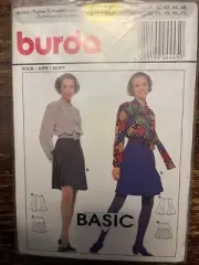 Burda 4445 UNCUT Sewing Pattern, Misses' Skirt, Size 8-20