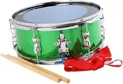 Frediuo 13" Snare Drum Percussion Instrument with Shoulder Strap Portable Music Learning Music Drum Double Tone Drum Teens Beginners