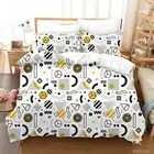 3D Geometry Graphic Pattern Quilt Cover Set Bedding Sets Pillowcases Queen 23