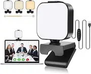 Aulynp Magnetic Video Conference Lighting Kit, Laptop Computer Monitor LED Video Light 6500K Dimmable Webcam Light for Remote Work, Online Education, Self Broadcasting, Zoom Calls and Live Streaming