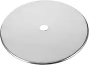 STOBAZA Thickened Steel Ring Cover Heat Lid Induction Cooktop Adapter Plate Hot Pot Table Ring Induction Burner Plate Induction Cooker Adapter Plate Induction Plate Stainless Steel Silver