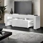 High-Gloss Entertainment Unit Led 16 Colours RGB White TV Cabinet TV Stand 130CM