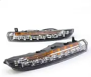 LED Daytime Running Light For VW PASSAT CC Fog Lamp DRL 2009-2012 W/Turn D