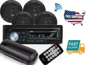 Wireless Bluetooth Marine Music Audio Stereo Sound Waterproof Speakers CD Player