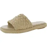 Vince Womens Rumi Tan Woven Slide Sandals Shoes 6.5 Medium (B,M) BHFO 3144