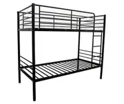 City King Single Bunk Bed Black