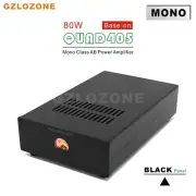 Finished Mono QUAD405 Clone Power Amplifier 80W Power Amp With VU Level Meter