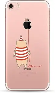 for iPhone 6S Plus / 6 Plus Case, CrazyLemon Ultra Thin Slim Creative Series Pattern Printed Soft Transparent Flexible Hybrid TPU Gel Skin Clear Silicone TPU Back Protective Case Cover for iPhone 6 Plus / 6S Plus 5.5 inch - View of back