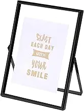 Picture Frame for Desk,8 inch Metal Standing Picture Frame - Desktop Ornament for Home Studio Table Bedside Bedroom Wedding