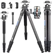 ARTCISE Stable CS60C Lightweight Compact Carbon Fiber Tripod with 40mm Low Profile Ball Head Kit Max Load 25 kg