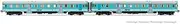Lima Railway - Locos HL2656 FSF, 2-Unit Pack of Diesel railcars ALn 668 "Freccia Orobica" in Light Blue/Grey Livery, Motorized Unit + Dummy, Period IV