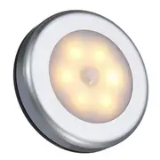 3pcs Battery Powered PIR Motion Sensor 6 LED Night Light White/Warm White Lamp for Hallway Cabinet