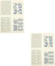 Sets Classic Transfer Paper Delicate Pottery Decals Versatile Clay Transfer Sheets