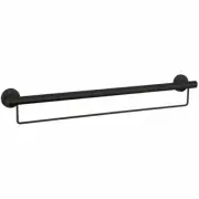 evekare 900mm Matte Black Grab Rail With Towel Holder** Special Order **