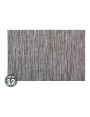 [Maxwell & Williams] Placemat Lurex 45x30cm Set of 12 in Grey Stripe