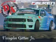 2008 Vaughn Gittin, Jr. Falken Tire Ford Mustang Formula Drift T/S Hero Card