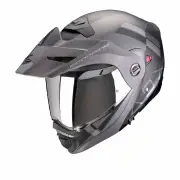 ADX-2 Galane Matt Black Silver Adventure Helmet