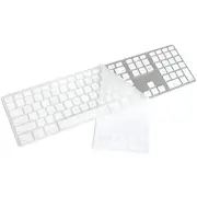Silicone Keyboard Cover Skin for iMac Wired USB Keyboard with Numeric Keypad