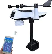 Wireless Weather Station, Outdoor Weather Forecast Weather Station, Measuring Temperature, Humidity, Wind Speed, Wind Direction, Rainfall, Light Intensity and Uv Weather Station