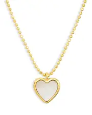 Argento Vivo Mother of Pearl 18K Gold Plated Sterling Silver Necklace, 16-18