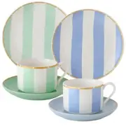[Dolce duo] Coffee cup and saucer set with dessert plate tea cup stylish cute
