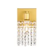 Living District Phineas 1 Light Wall Sconce, Brass - LD7006BR