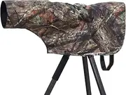 ROLANPRO Waterproof Telephoto Lens Rain Cover for Canon RF 100-500mmF5.6, for Sigma 150-600mm F5-6.3 DG OS HSM C, for Sony/Nikon 100-400 -XS Size Length is 60cm#Brown Jungle