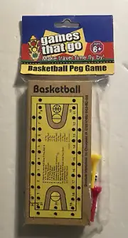 Games That Go Basketball Peg Game Age 6+ NEW