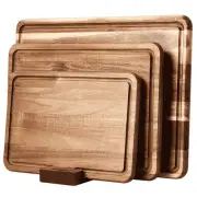 Wood Cutting Board Set of 3 for Kitchen, Acacia Wooden Cutting Boards, Thick ...