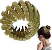Bird Nest Ponytail Holder | Velvet Expandable Hair Bun Maker | Velvet Expandable Hair Bun Maker, Bird Nest Hair Clips for Thin and Thick Hair