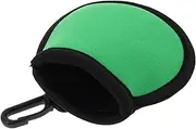 Milisten Portable Golf Ball Protective Sleeve with Hook Neoprene Cleaning Pouch for Outdoor Golf Practice Scratch Prevention and Easy Carrying