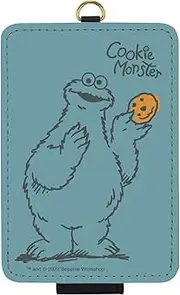 Gourmandise SSM-111B Sesame Street IC Card Case, Cookie Monster