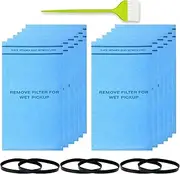 12 pack VF2000 Wet Dry Filter Bags,Select 2-1/2-Gallon To 5-Gallon Vacs, Compatible with WORKSHOP WS01025F2, Craftsman 9-38737,Shop Vac Vacuum Stinger Craftsman Husky