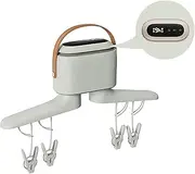 FXNFXLA Clothes Hanger Dryer, Portable Clothes Dryer, Household Shoe Dryer, Removable Design, with 3 Speed Dual-Temperature Intelligent Digital Display, for Home Travel Business Trip,B