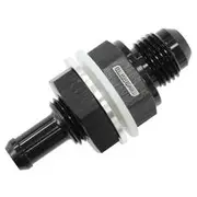 Aeroflow -8AN Bulkhead Fitting With 1/2Barb For Push On Hose - AF927-08-08BLK