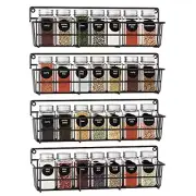 Spice Rack Organizer Wall Mount Hanging Spice Pantry Storage Shelf Organizati...